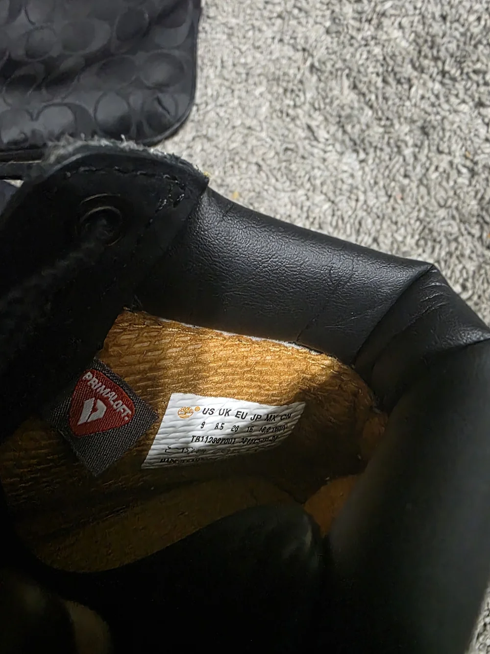 Timberland Kids Black Lace-Up Work Boots